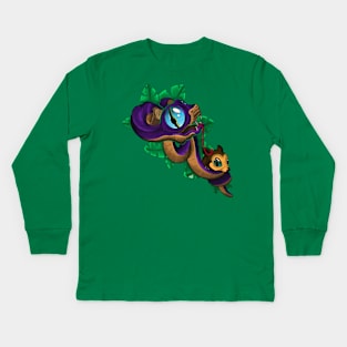 New School Snake and Mouse Kids Long Sleeve T-Shirt